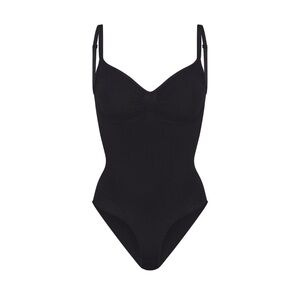 New SKIMS Seamless Sculpt Brief Bodysuit Medium Onyx.